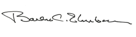 Barbro C. Ehnbom signature